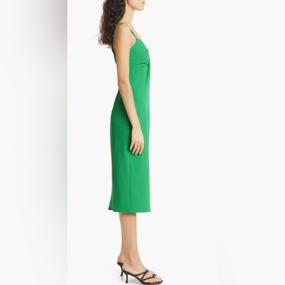cinq a sept NWT MIDI ERICA DRESS Green SZ 0 ✨🔥🔥 - Picture 3 of 9